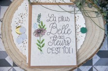 Carte à  planter "La plus belle des fleurs c'est toi"