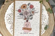 Carte à  planter "Merci de tout coeur"