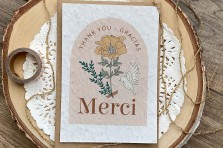 Carte à  planter "Merci - Thank you - Gracias"