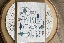 Carte à  planter : "Papa extra"