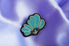 Broche Azul mini flower