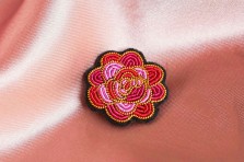 Broche Rose mini flower