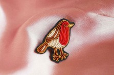 Broche Rouge-Gorge mini oiseau